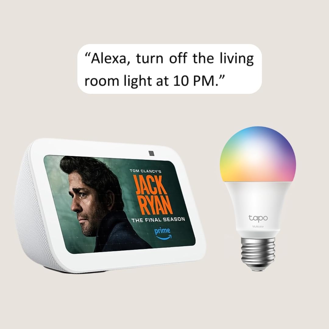 Echo Show 5 with TP-Link Tapo Smart Color Bulb