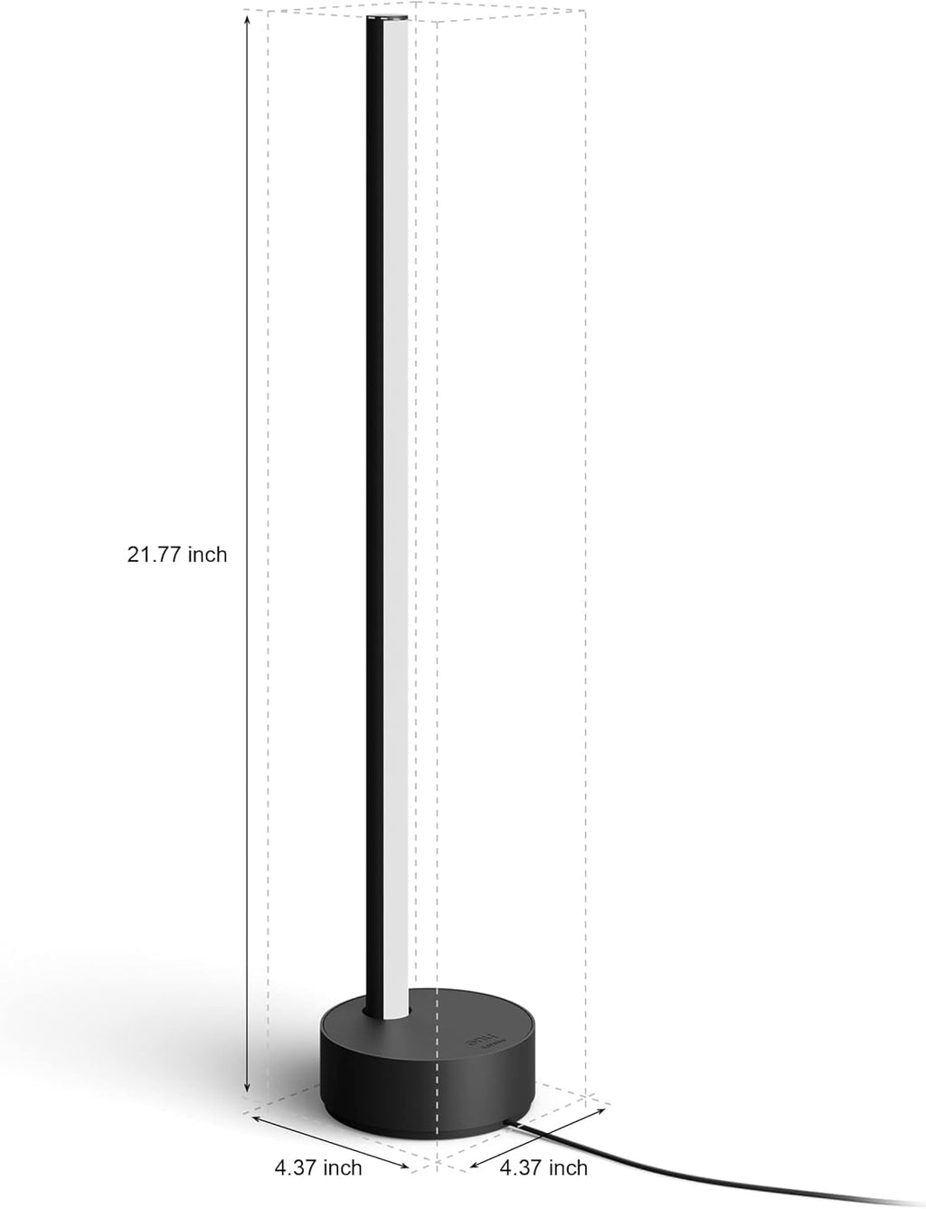 PHILIPS Hue Signe Smart Table Lamp, 1-Pack, Black