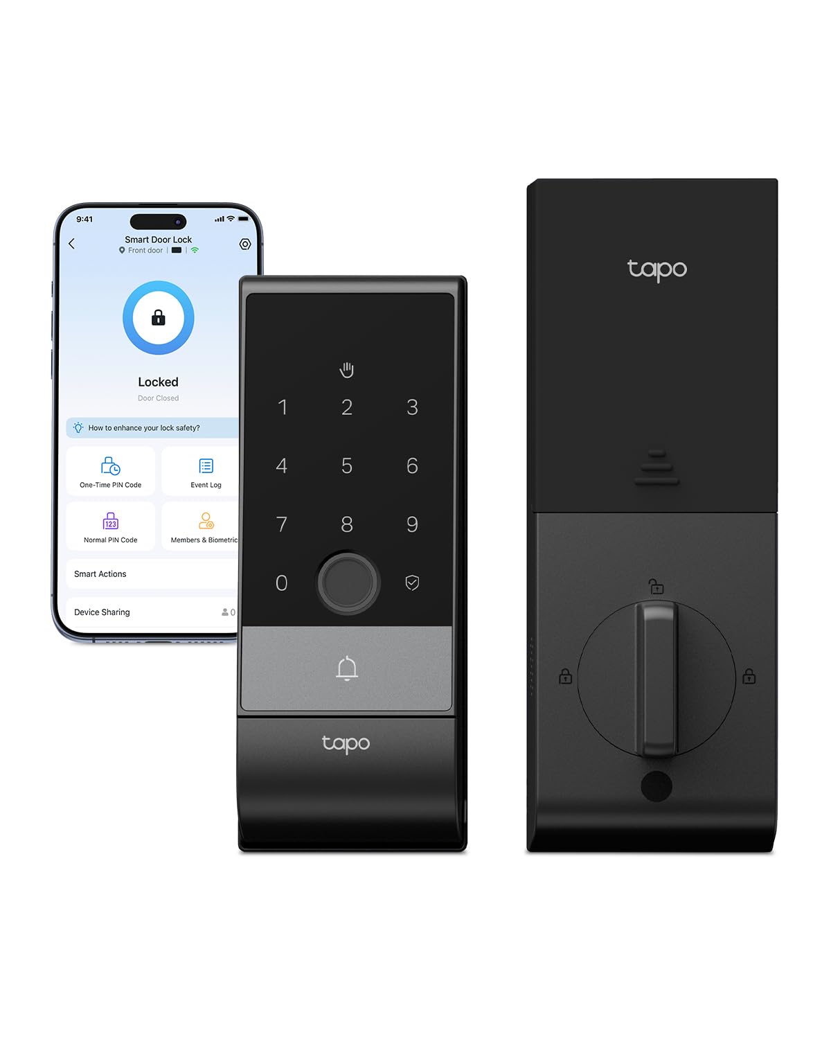 Tapo Smart Wi-Fi Door Lock, Deadbolt, Fingerprint Recognition, DL110