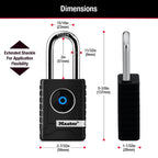 Master Lock Bluetooth Smart Padlock Outdoor Smart Lock Black 4401LHEC