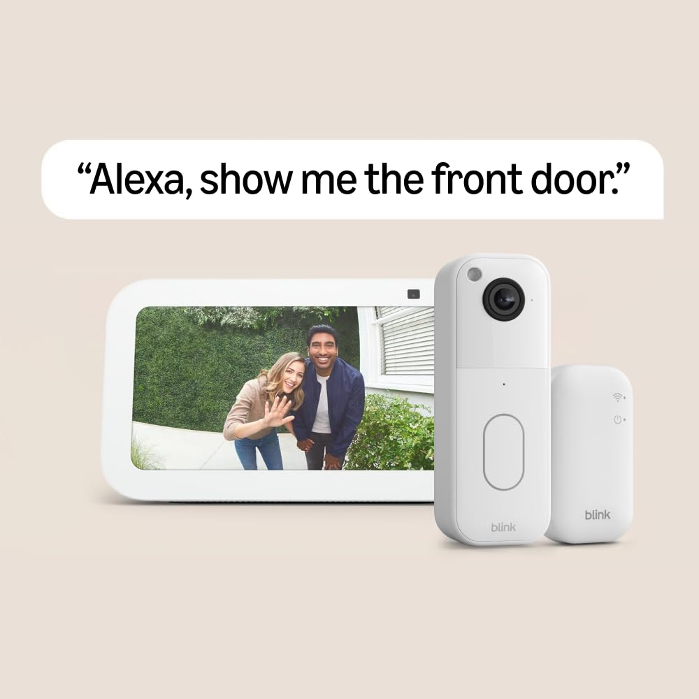 Amazon Echo Show 5 with Blink Video Doorbell (newest model), Designed for Alexa+