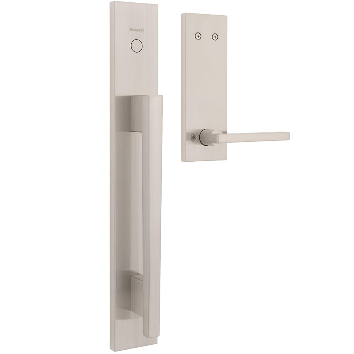 Kwikset Careus Front Door Lock Handle and Deadbolt Set, Entry Door Handleset Exterior with Interior Reversible Lever, Matte Black, Pick Resistant SmartKey Rekey Deadbolt Security