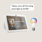 Echo Show 8 with TP-Link Tapo Smart Color Bulb