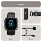 Google Fitbit Versa 4 Fitness Smartwatch, 24/7 Heart Rate - Black/Graphite