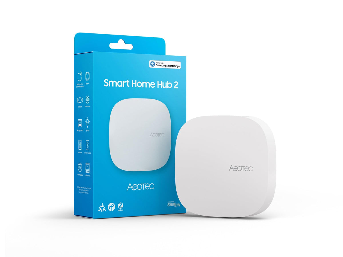 Aeotec Smart Home Hub, Works as a SmartThings Hub, Z-Wave, Zigbee, Matter Gateway, Compatible with Alexa, Google Assistant, WiFi