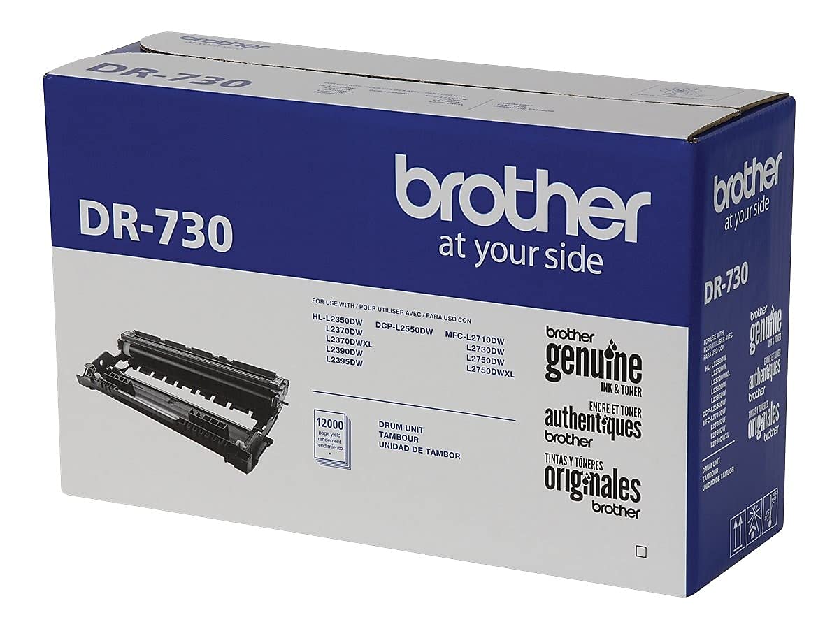 Brother Genuine DR730 Drum Unit, Up to 12,000 Page Yield (Not a Toner)