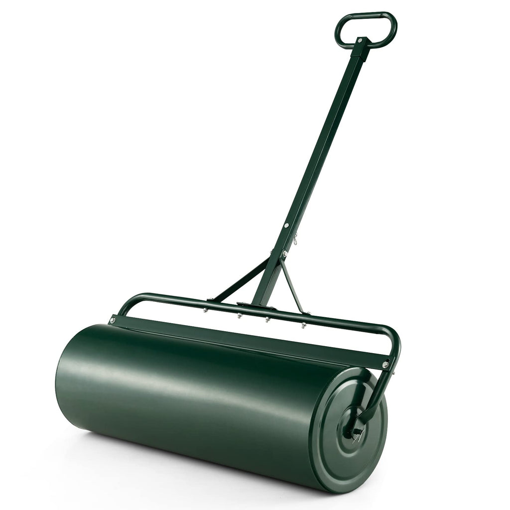 IRONMAX 30 Gallons/113 L Manual Lawn Roller, Water & Sand Fillable, Black