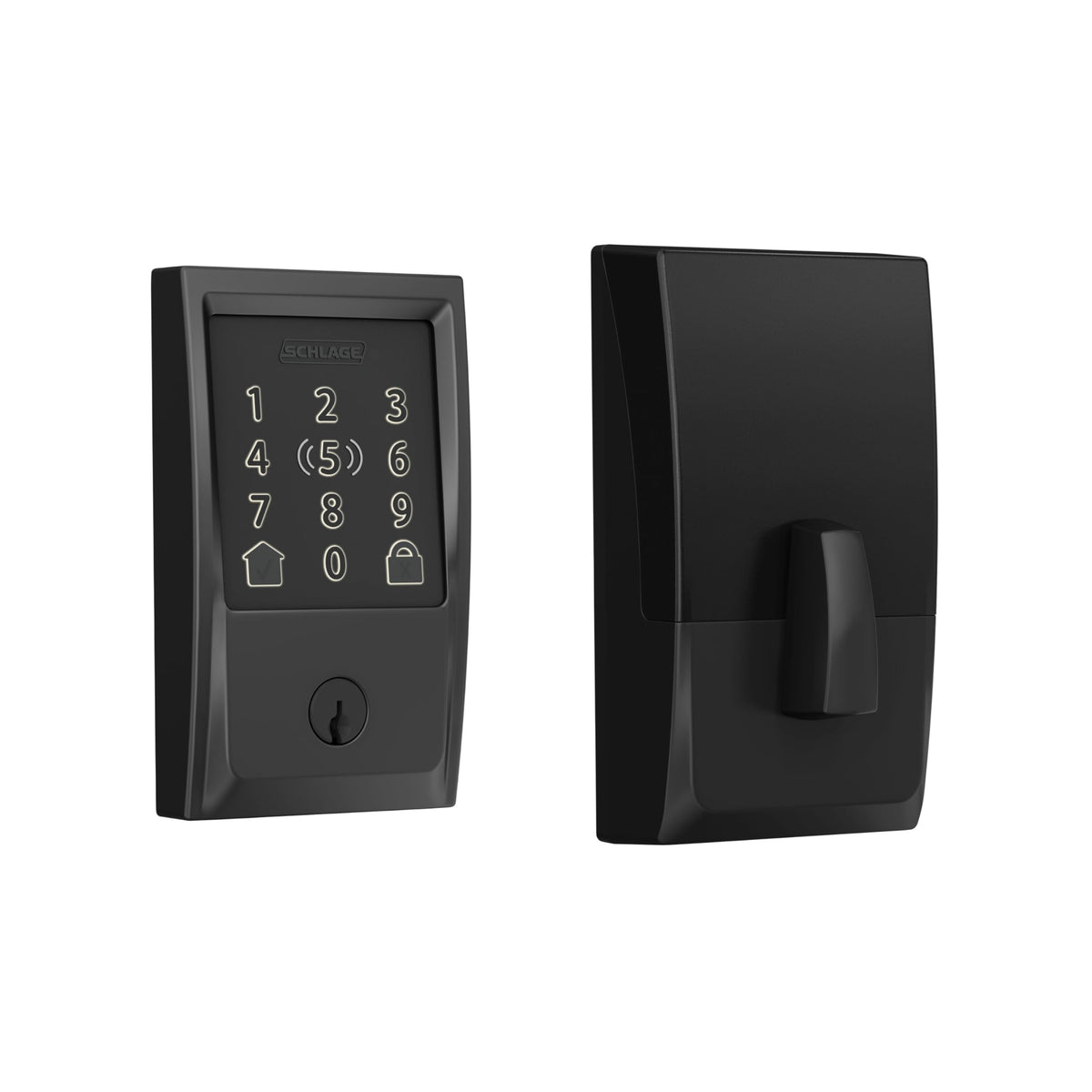 Schlage Encode Plus Smart WiFi Deadbolt Lock, Tap to Unlock, Satin Nickel