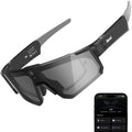 AI Smart Glasses with Camera, ChatGPT & AI Object Recognition, 1200P Video with 6-Axis EIS, Polarized UV400 Sunglasses, Real-Time Translation, IP64 Waterproof for Cycling, Hiking & Vlogging