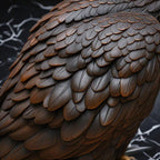 Bald Eagle Statue Outdoor - Large American Eagle Figurine for Garden 24.4"H