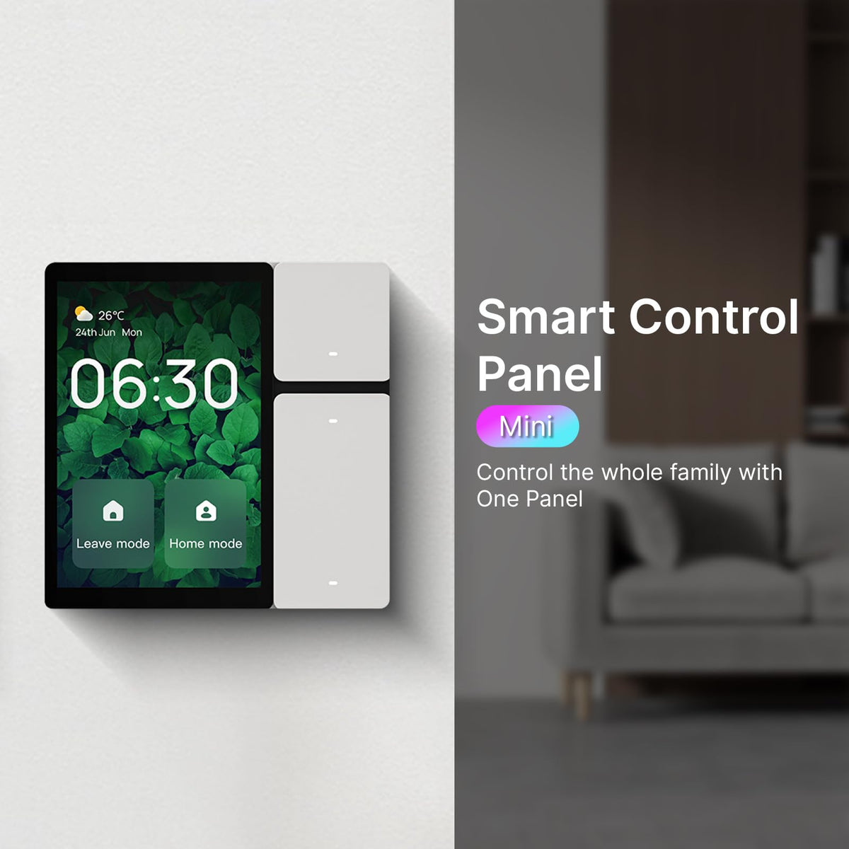 FLEXMAN 3.5Inch Smart Home Control Panel with 3 Gang Relay Touchscreen 3 Button, APP Control Wall Mount Smart Panel Built in IR and Voice Assistant for Sma Mac OS X