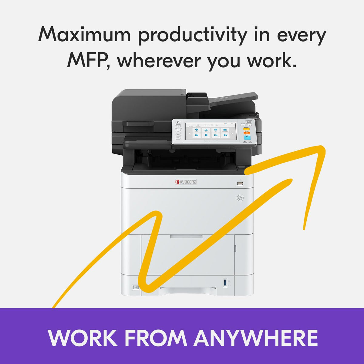 KYOCERA ECOSYS MA4000cifx All-in-One Color Laser Printer, 42 ppm
