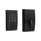 Schlage Encode Smart WiFi Deadbolt Lock with Century Trim, Matte Black