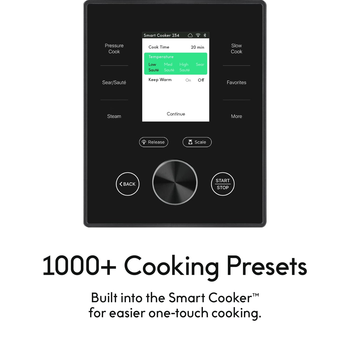 CHEF iQ Smart Pressure Cooker with WiFi and Built-in Scale - Easy-to-Use 10-in-1 Multicooker with 500+ Guided Recipes - Rice Cooker, Slow Cooker, Instant Meals for Foodies - 6 Quart - Family Size