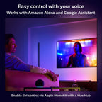 PHILIPS Hue Signe Smart Table Lamp, 1-Pack, Black