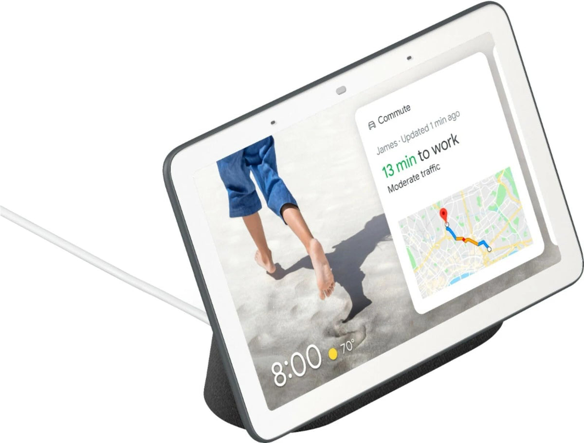 Google Nest Hub (1st Gen) | 7" Smart Display with Google Assistant | Voice Control for Smart Home Devices | YouTube, Spotify | Wi-Fi & Bluetooth Enabled (Charcoal)