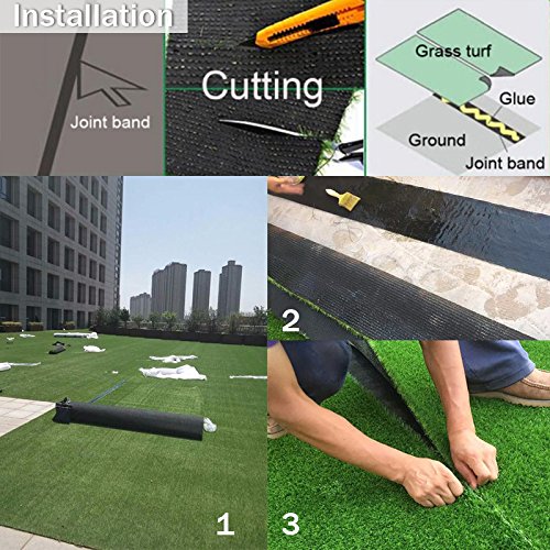 Petgrow Realistic Artificial Grass Rug - Indoor Outdoor Garden Lawn Landscape Synthetic Turf Mat - Thick Fake Grass Rug -13FT X 40FT(520 Square FT)