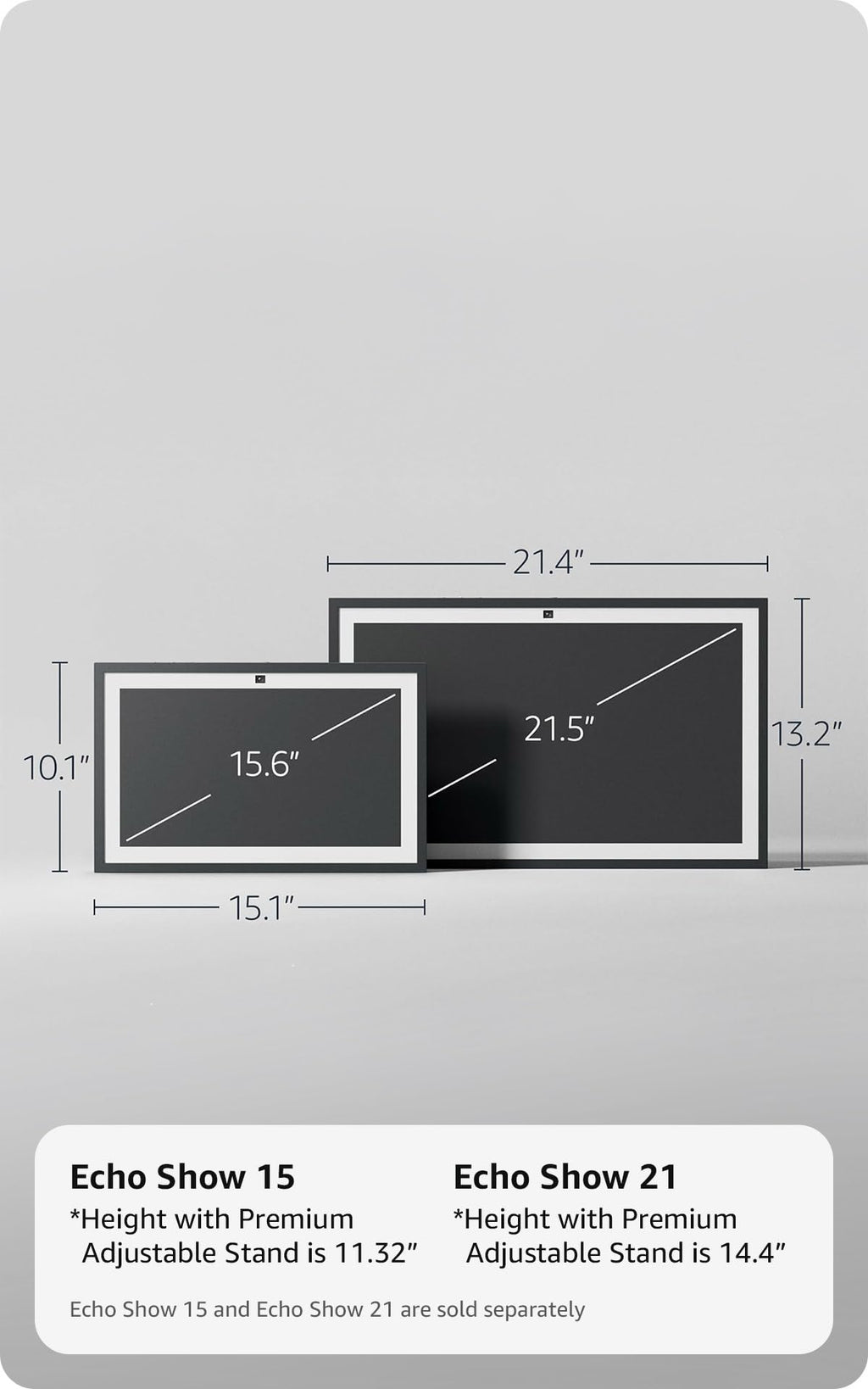 Amazon Echo Show 15, Full HD 15.6" kitchen hub for home organization, with built-in Fire TV, Designed for Alexa+