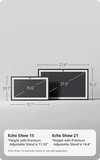Amazon Echo Show 15, Full HD 15.6" kitchen hub for home organization, with built-in Fire TV, Designed for Alexa+