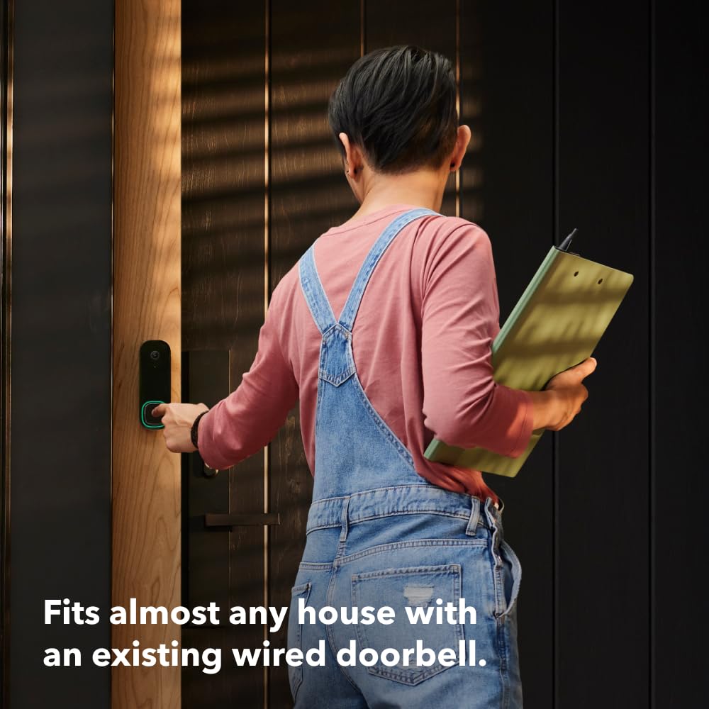 ecobee Smart Video Doorbell Camera Wired 1080p HDR, Smart Alerts