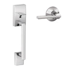 SCHLAGE Century Lower Half Entry Handleset, Latitude Lever, Matte Black