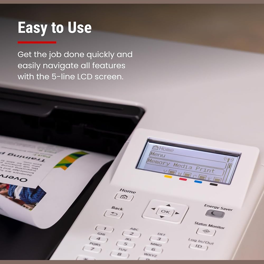 Canon imageCLASS LBP646Cdw Wireless Color Laser Printer - Single Function, Auto 2-Sided Duplex, 26 ppm, Mobile Print (AirPrint/Mopria) - Bundle with Deco Gear Printing eBook & 6FT USB Cable