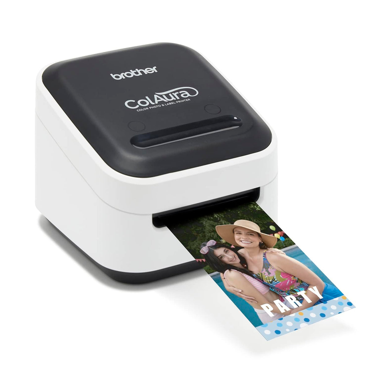 Brother ColAura VC500W Color Photo and Label Printer, White