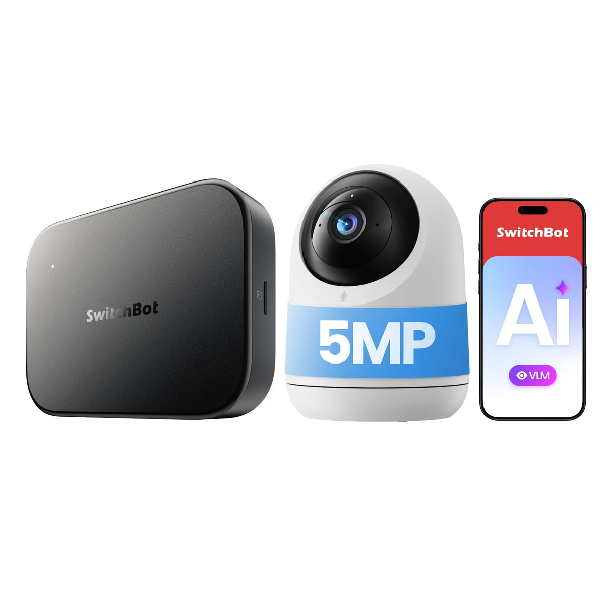 SwitchBot AI Hub, AI Smart Home Hub with OpenClaw Support, Local NVR Camera Storage, Home Assistant Pre-Installed, Matter Bridge, Dual-Band Wi-Fi, 16GB MicroSD Included