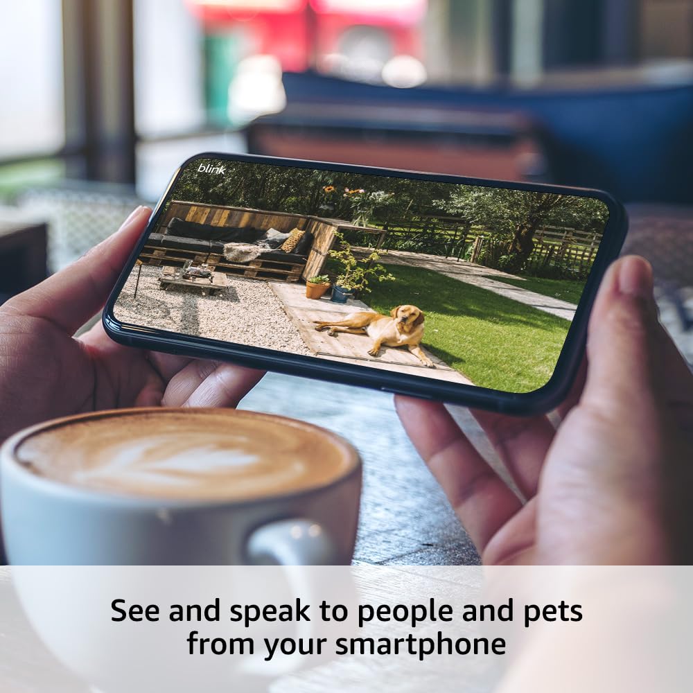 Blink Outdoor 4 – Wireless smart security camera, two-year battery, 1080p HD day and infrared night live view, two-way talk – 5 camera system