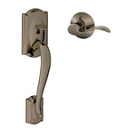 SCHLAGE Camelot Entry Handleset, Right Hand Accent Lever, Aged Bronze