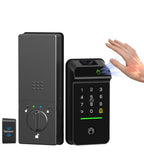 Anweller Palm Vein Smart Lock, Keyless Entry Door Lock for Front Door, Smart Deadbolt with Display Screen, Built-in WiFi, 10000mAh Battery, Keypad Code, RFID Card, Auto Lock