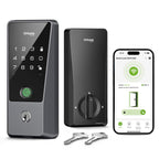 GHome Smart Door Lock with Fingerprint,Keypad & App Control for Front Doors