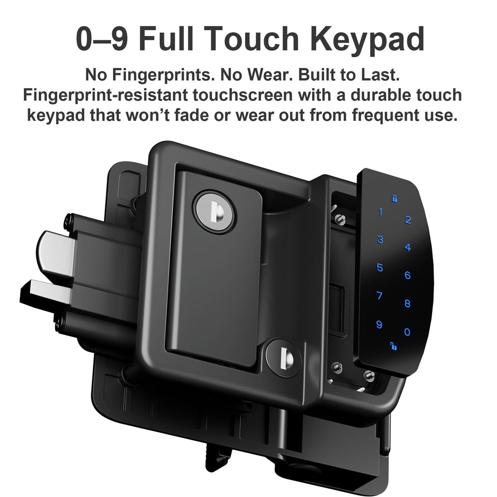 RV Door Lock Replacement, All-Metal Smart Keyless Entry Camper Door Lock