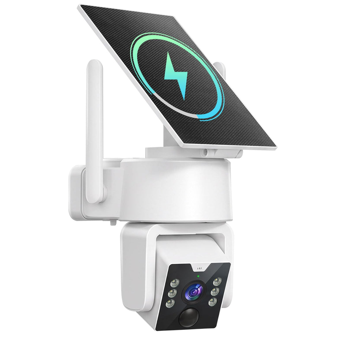 Solar Security Camera System with Home Hub, 4 Cam 4MP 360° PTZ Security Cameras Wireless Outdoor, No Monthly Fee, Local Storage, Color Night Vision, 5GHz & 2.4GHz WiFi for Home Exterior, IP66