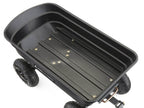 Gorilla Carts 600 lb Poly Garden Dump Cart, 4 Cu Ft Wagon, Quick-Release
