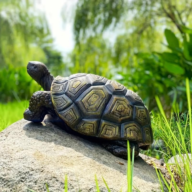 21"Large Outdoor Turtle Statue Stool for Garden,Porch,Yard & Patio
