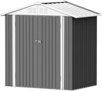 Devoko 10x8 FT Outdoor Storage Shed, Brown