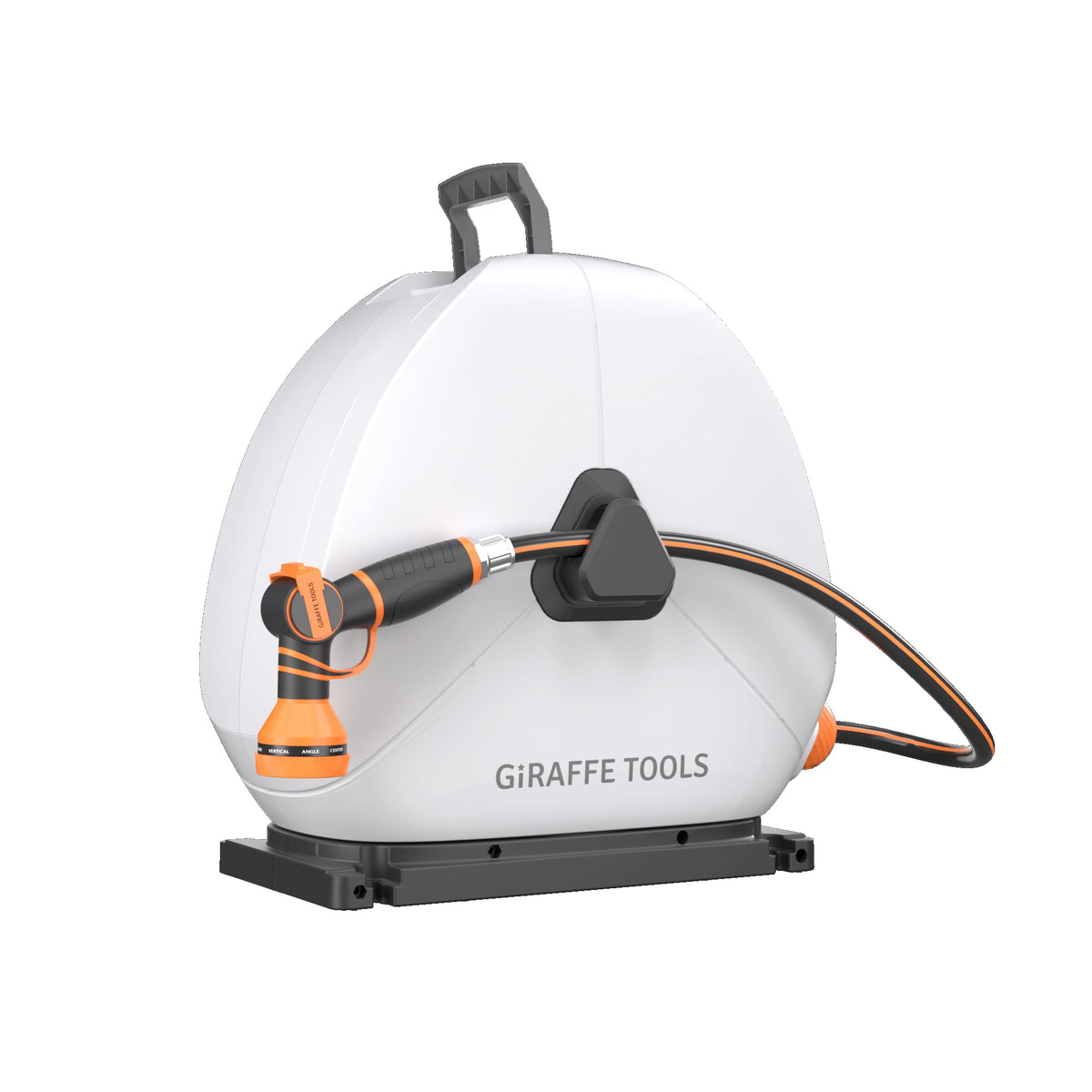 Giraffe Tools Ground-Mounted Retractable Garden Hose Reel,1/2" x 130FT