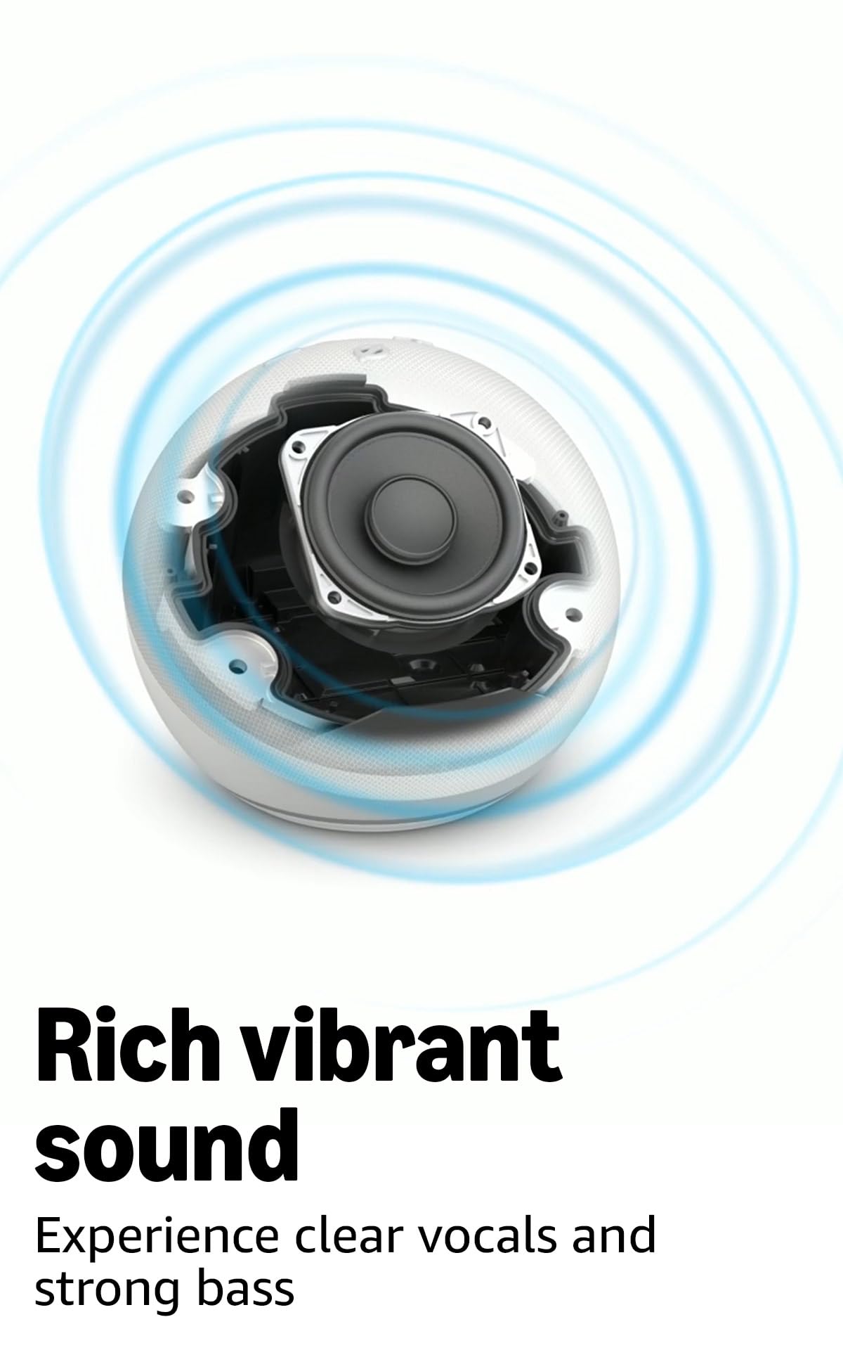 Amazon Echo Dot - Vibrant sounding speaker, Designed for Alexa+, Great for bedrooms, dining rooms and offices, Glacier White (Pack of 2)