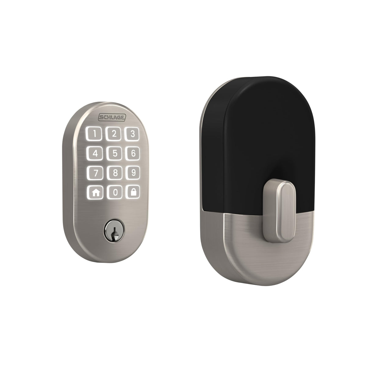 Schlage Arrive Smart WiFi Deadbolt Lock with Camelot Trim, Matte Black