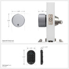 Yale August Wi-Fi Smart Lock with Keypad Touch in Silver