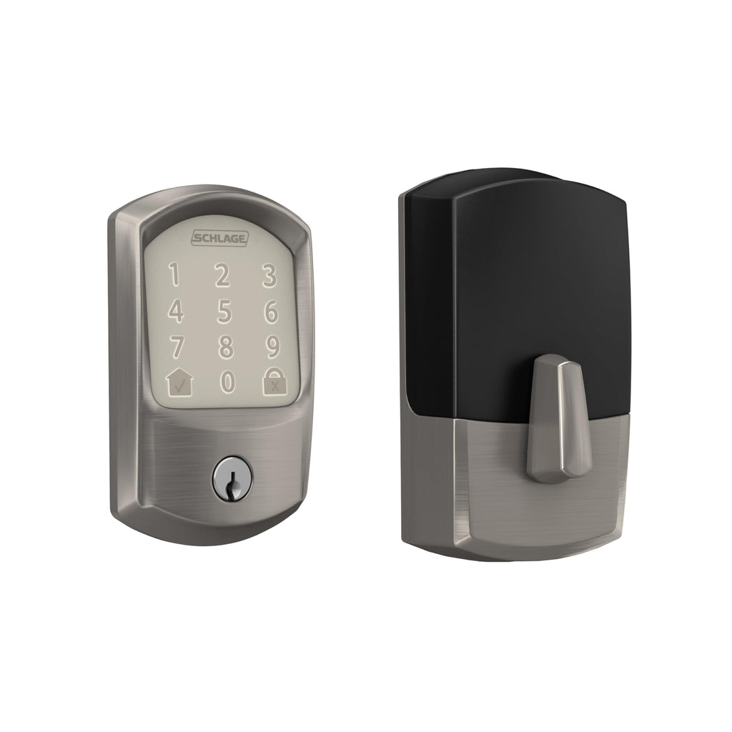Schlage Encode Smart WiFi Deadbolt Lock with Century Trim, Matte Black