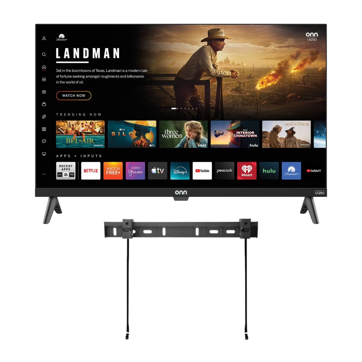 ONN Smart TV 32" Powered by VIZIO Technology Class 720p HD, Works with Apple Home, Amazon Alexa, and Google Home, DTS:X and DTS: Virtual X, 60Hz Refresh Rate, Bluetooth Capable - 32S2V1 (Renewed)