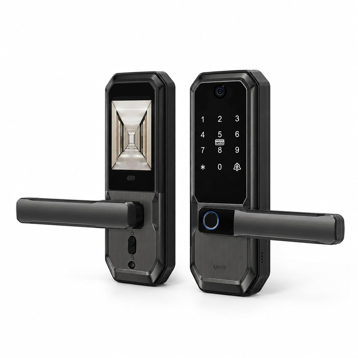 UMIKSMART WiFi Smart Door Lock with Camera, Fingerprint Keypad, App Control