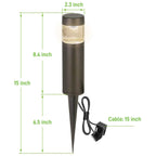 hykolity Low Voltage Landscape Lights, LED Outdoor Bollard Pathway Lights