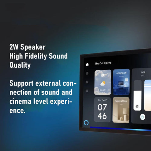 2025 Upgraded Smart Home Control Panel, 8 Inch Wall Mounted 2G+16G Touch Screen with Voice & APP Control, Smart Background Music Player Touchscreen Panel