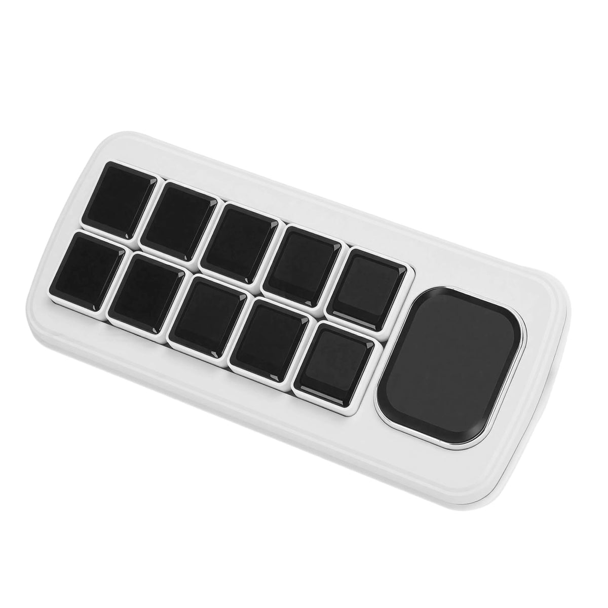 AI Voice Recognition Interact Control Panel with Double Systems for True Mechanical Input Experience, WiFi 2.4GHz Band Support, ABS Material (White)