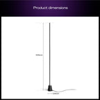 PHILIPS Hue Play Floor Lamp, RGBWWIC LED, 53 Inch, 1-Pack, Black