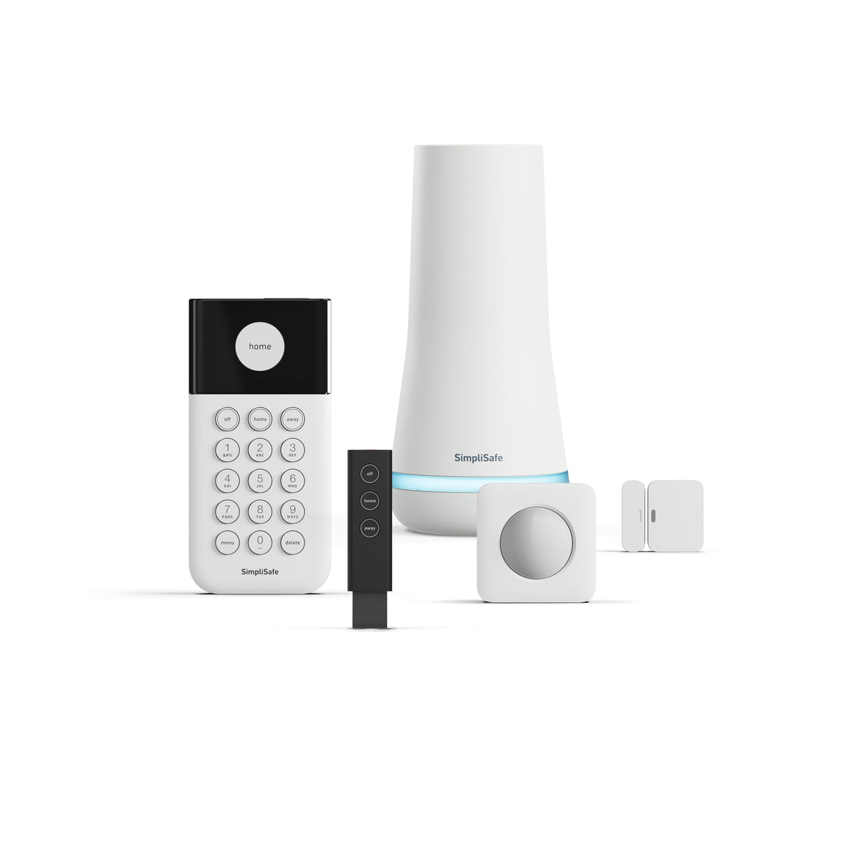 SimpliSafe 5 Piece Wireless Home Security System - Optional 24/7 Professional Monitoring - No Contract - Compatible with Alexa and Google Assistant,White