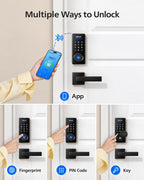 Philips Smart Deadbolt Lock with 2 Lever Handle, Keypad Front Door Lock Set